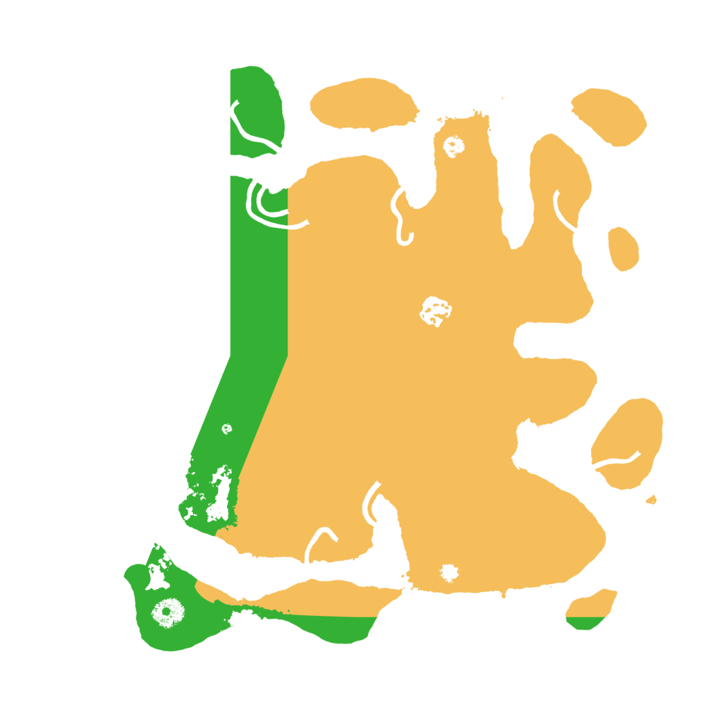 Biome Rust Map: Procedural Map, Size: 3550, Seed: 129045