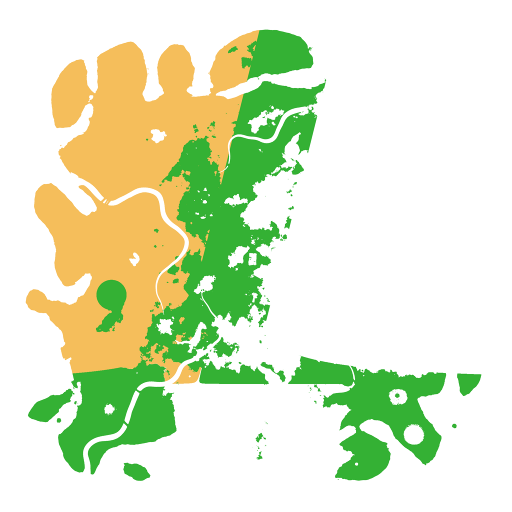 Biome Rust Map: Procedural Map, Size: 4500, Seed: 654122