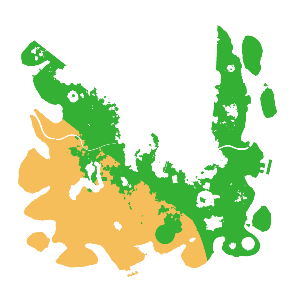 Biome Rust Map: Procedural Map, Size: 4000, Seed: 710005