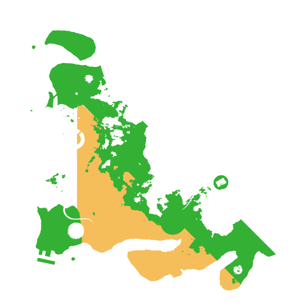 Biome Rust Map: Procedural Map, Size: 3500, Seed: 35