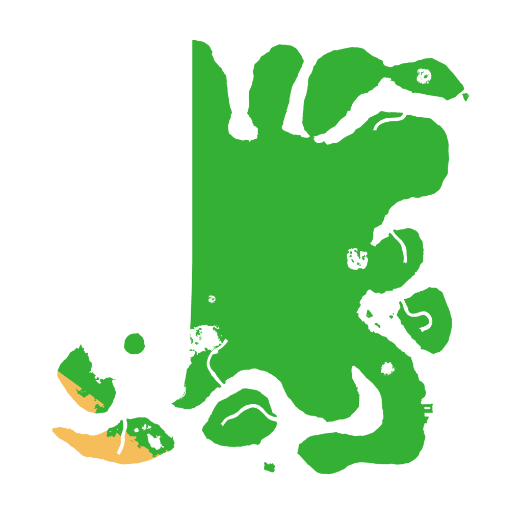 Biome Rust Map: Procedural Map, Size: 3550, Seed: 884259