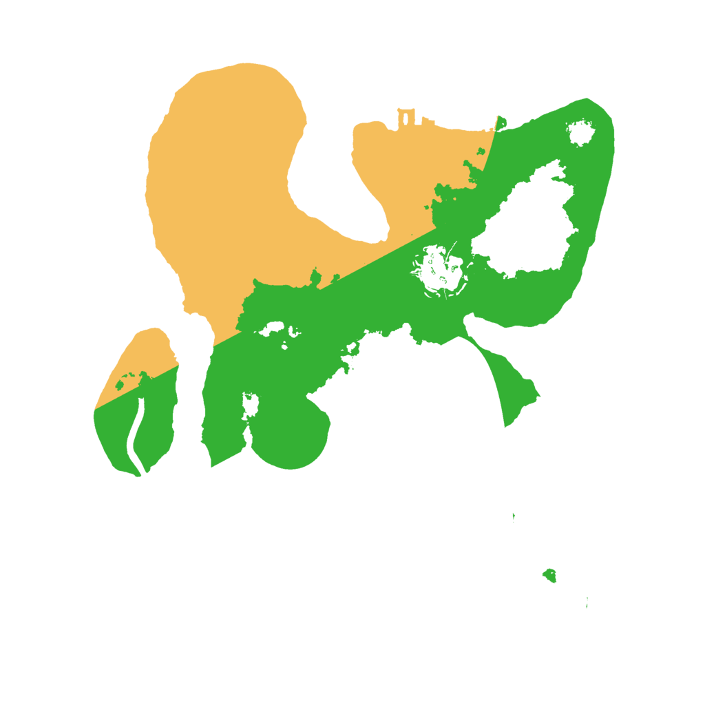 Biome Rust Map: Procedural Map, Size: 2500, Seed: 6735