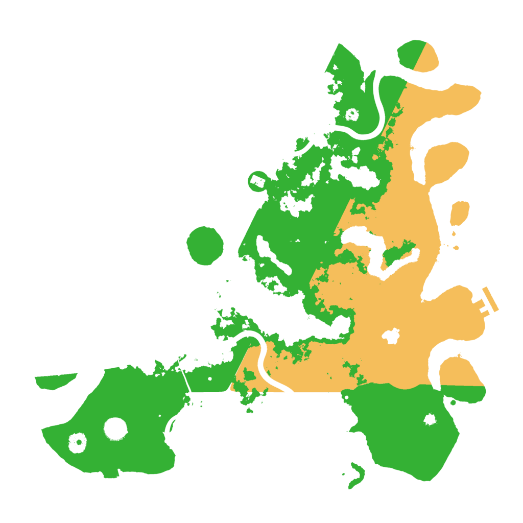 Biome Rust Map: Procedural Map, Size: 4000, Seed: 524126
