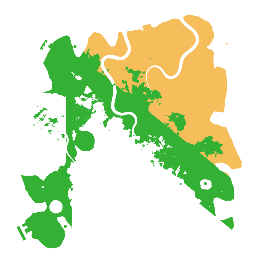 Biome Rust Map: Procedural Map, Size: 3550, Seed: 190779