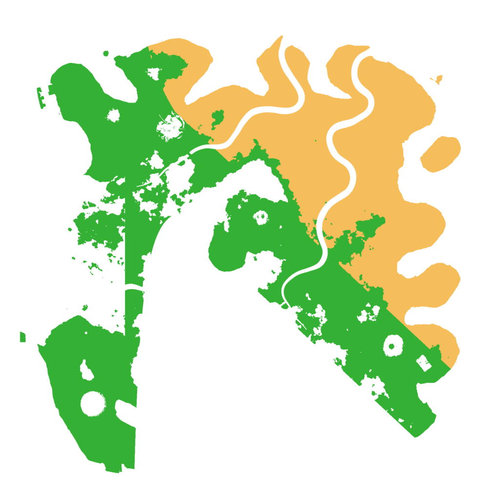 Biome Rust Map: Procedural Map, Size: 3550, Seed: 431622