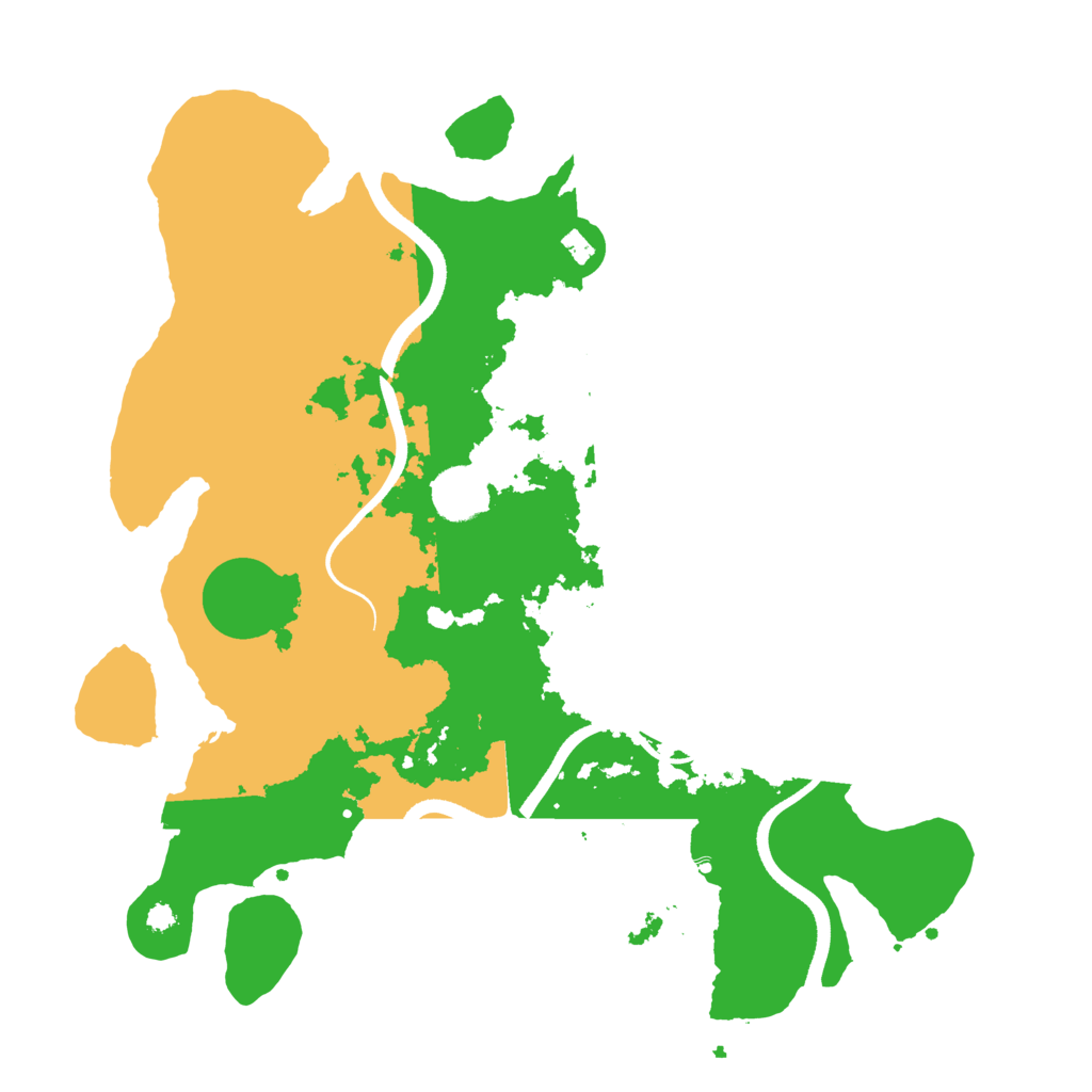 Biome Rust Map: Procedural Map, Size: 3550, Seed: 354020