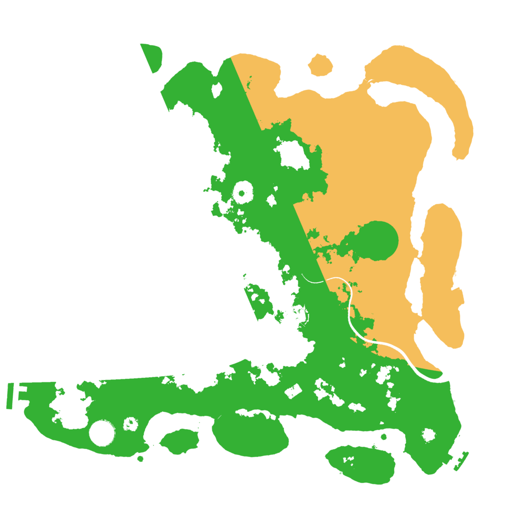 Biome Rust Map: Procedural Map, Size: 3550, Seed: 102707