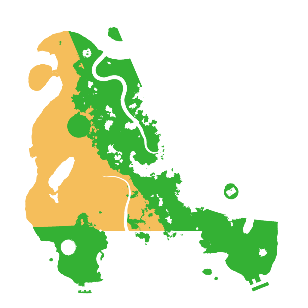 Biome Rust Map: Procedural Map, Size: 3550, Seed: 53290