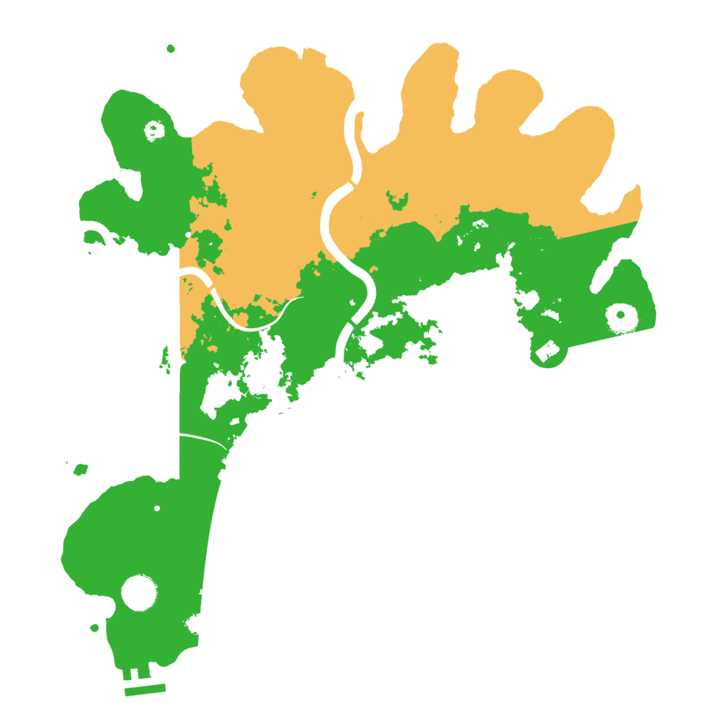 Biome Rust Map: Procedural Map, Size: 3550, Seed: 255927