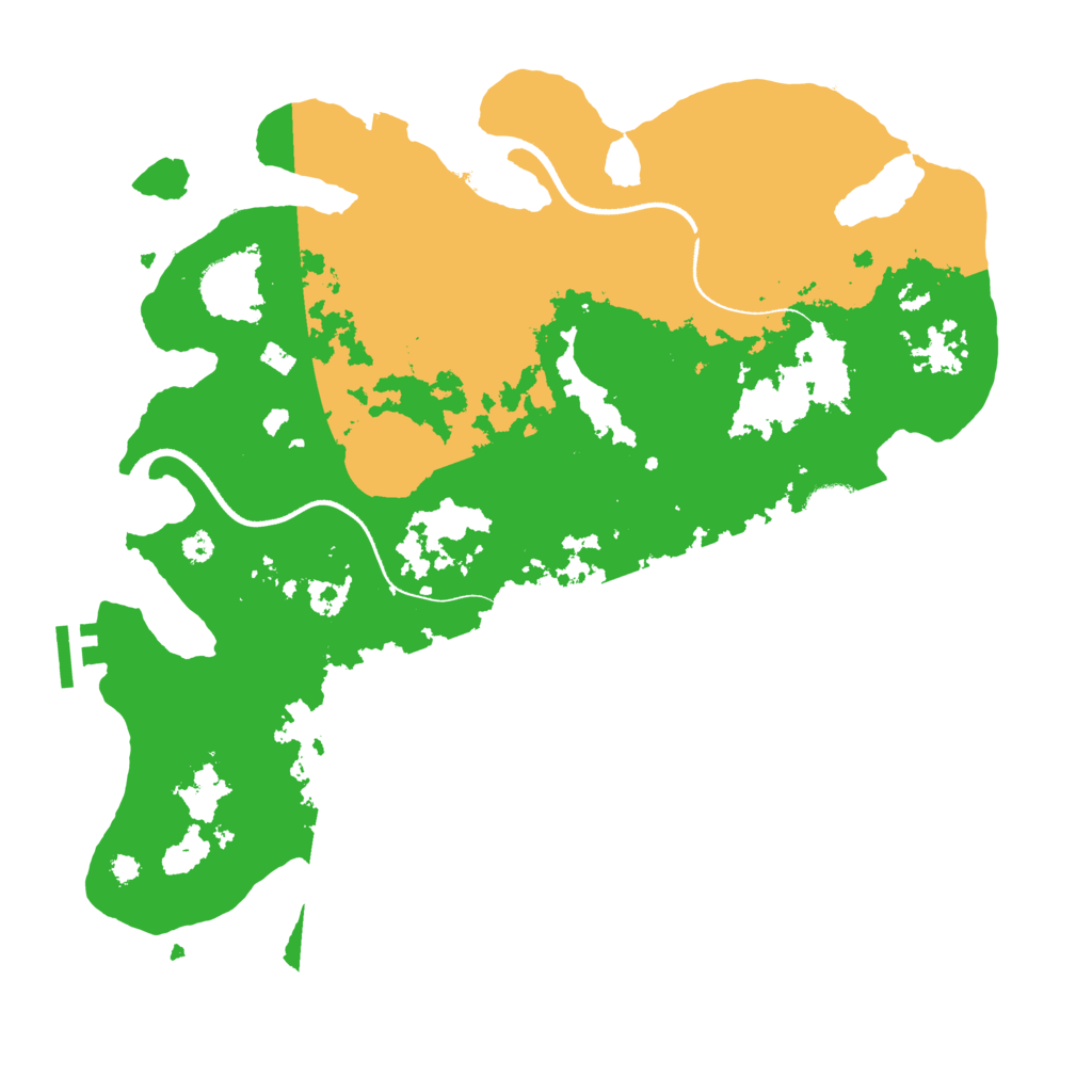 Biome Rust Map: Procedural Map, Size: 3550, Seed: 293432