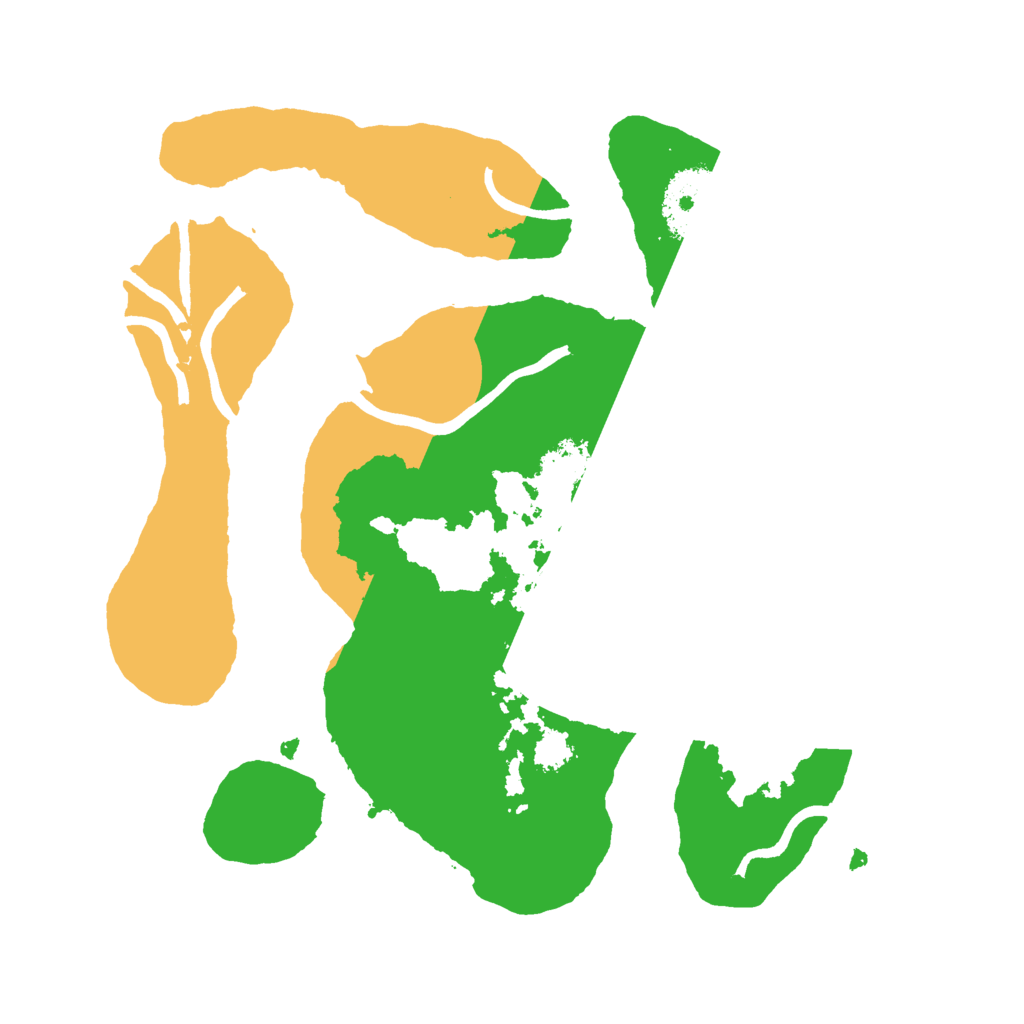 Biome Rust Map: Procedural Map, Size: 2500, Seed: 234512