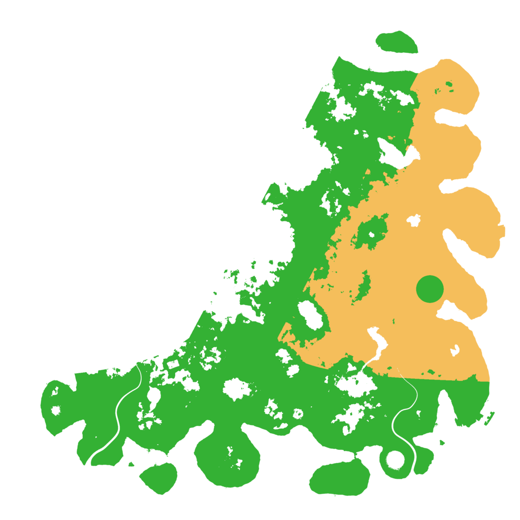 Biome Rust Map: Procedural Map, Size: 5000, Seed: 73988416
