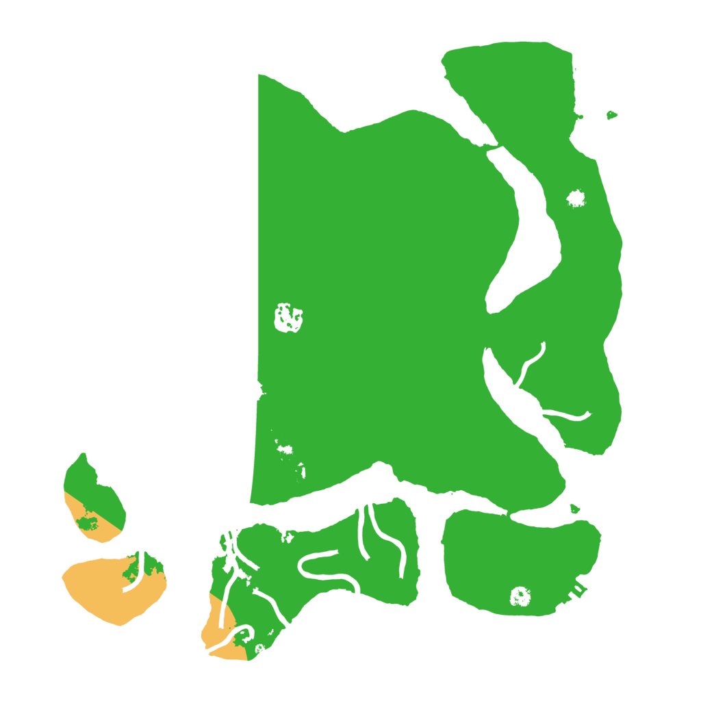 Biome Rust Map: Procedural Map, Size: 3500, Seed: 932441