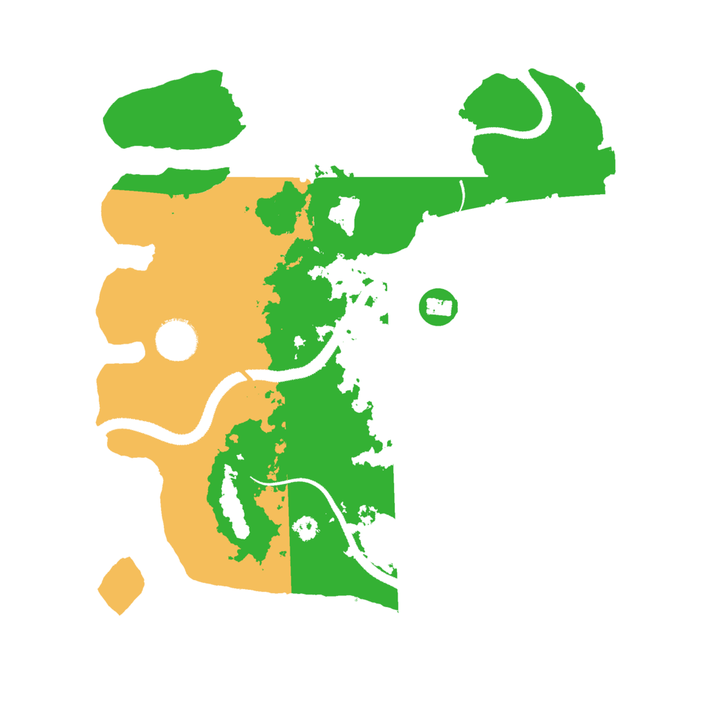 Biome Rust Map: Procedural Map, Size: 3000, Seed: 19990410