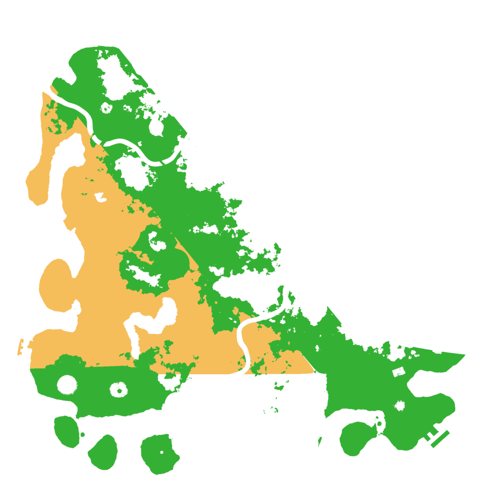 Biome Rust Map: Procedural Map, Size: 4500, Seed: 4547133