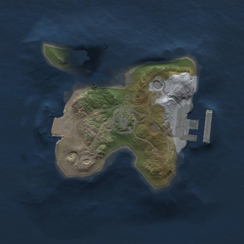 Rust Map: Procedural Map, Size: 1500, Seed: 1620677053, 4 Monuments