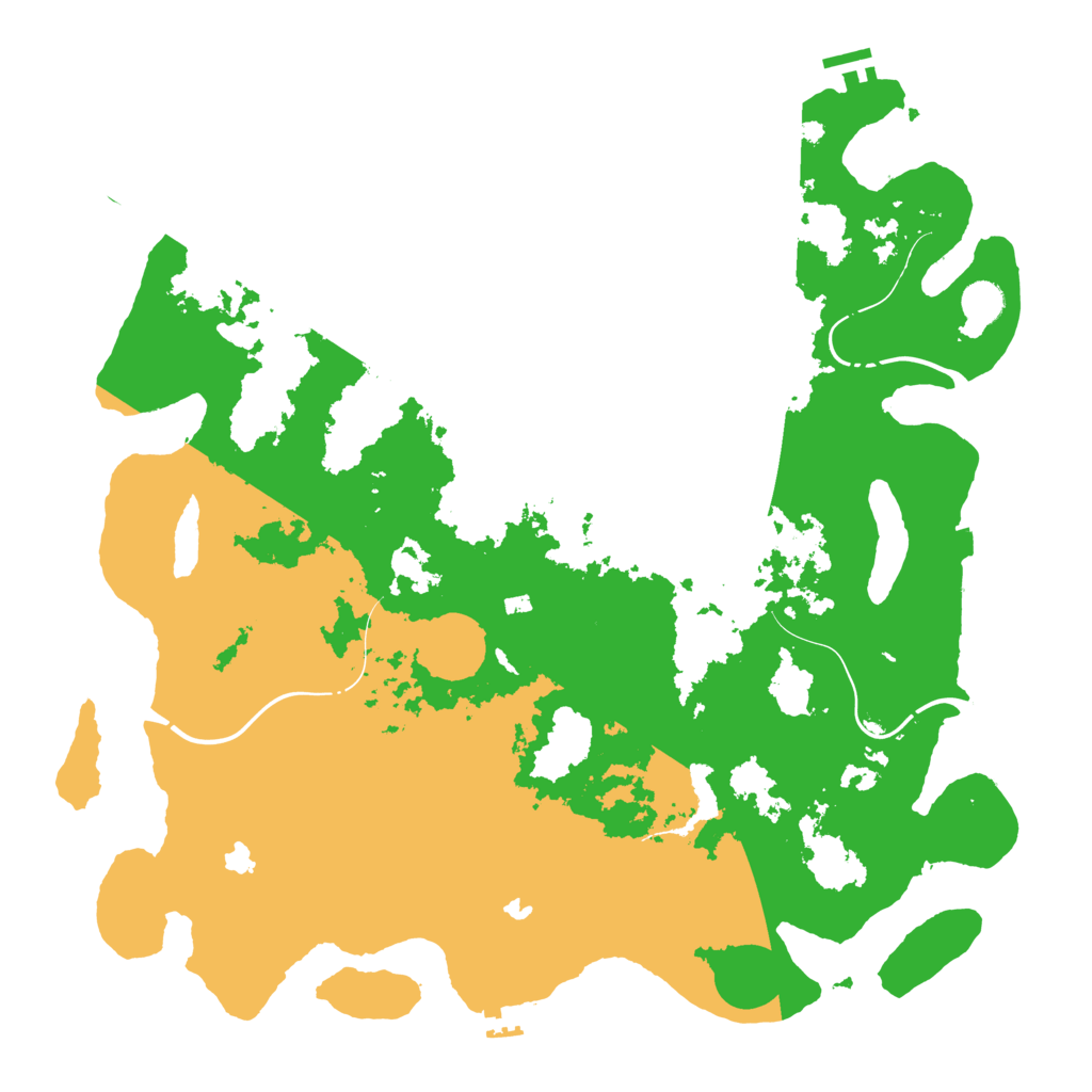 Biome Rust Map: Procedural Map, Size: 4500, Seed: 5050219