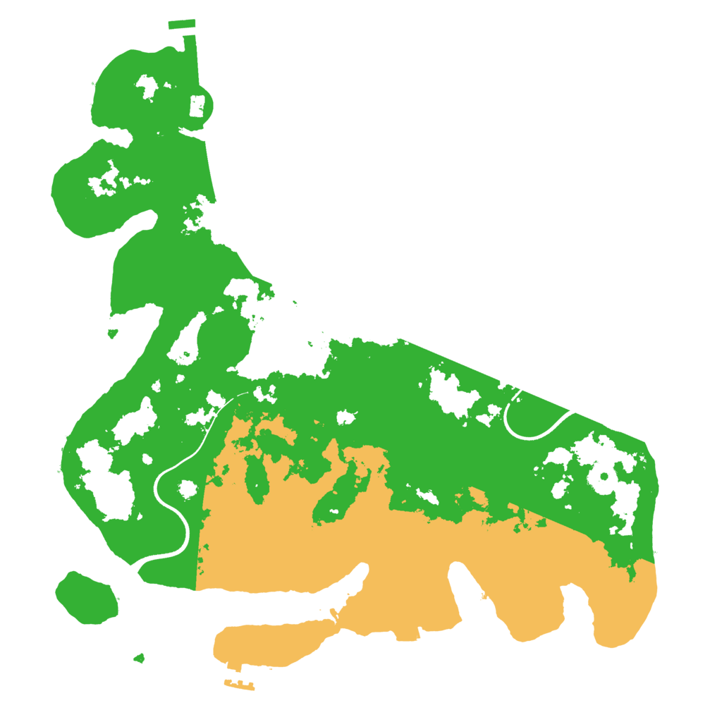 Biome Rust Map: Procedural Map, Size: 3550, Seed: 61731