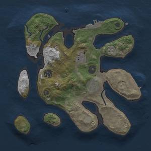 Thumbnail Rust Map: Procedural Map, Size: 2700, Seed: 2, 12 Monuments