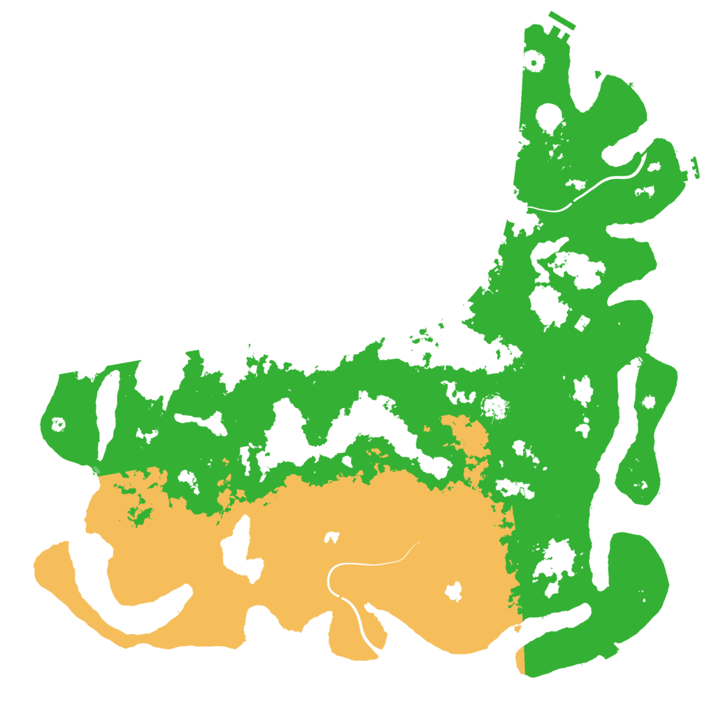 Biome Rust Map: Procedural Map, Size: 4950, Seed: 45