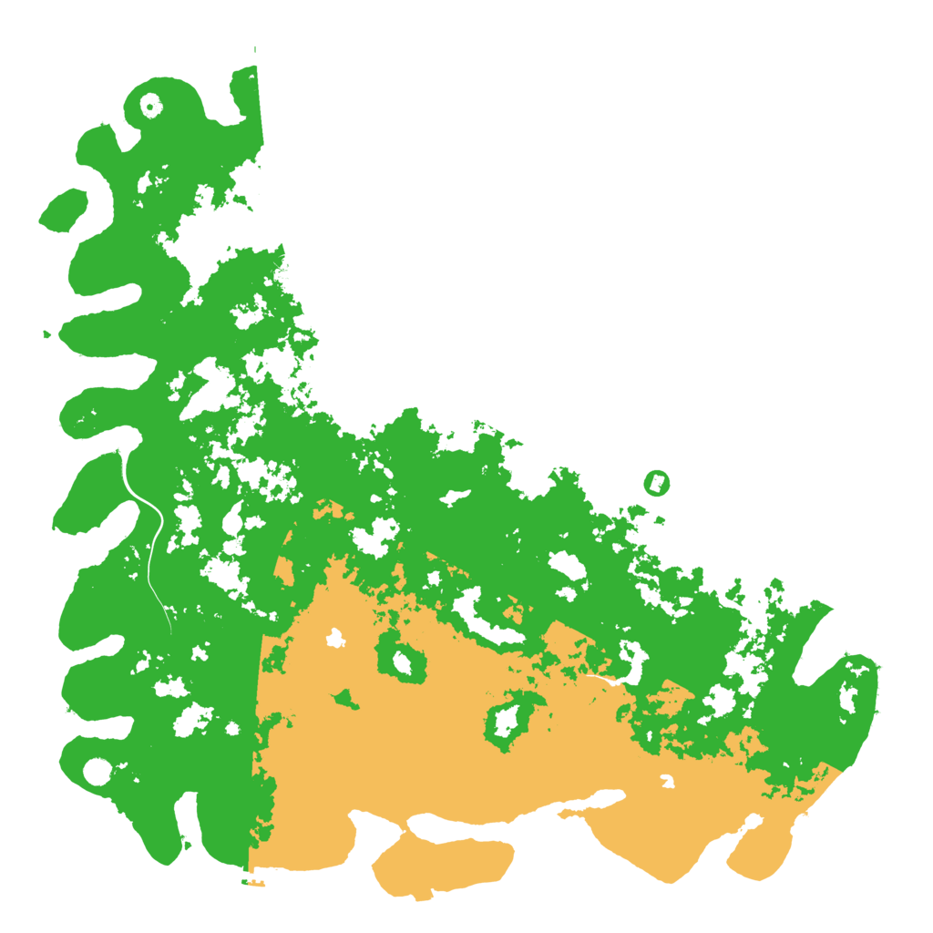 Biome Rust Map: Procedural Map, Size: 6000, Seed: 42562287