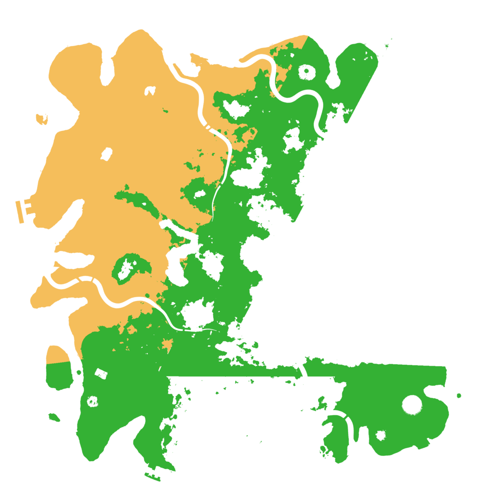 Biome Rust Map: Procedural Map, Size: 4500, Seed: 3982261