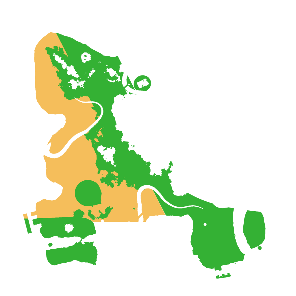 Biome Rust Map: Procedural Map, Size: 3000, Seed: 12656388