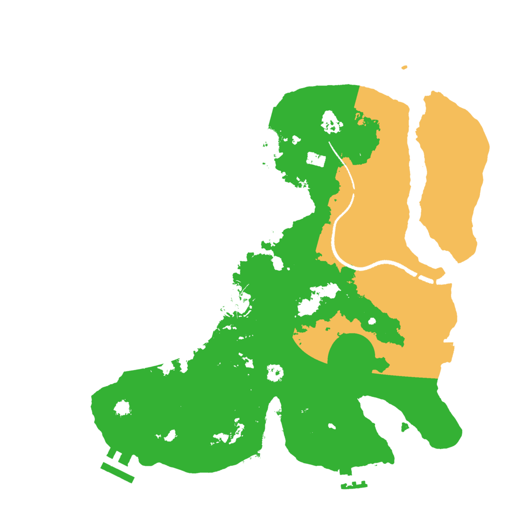 Biome Rust Map: Procedural Map, Size: 3000, Seed: 616651566