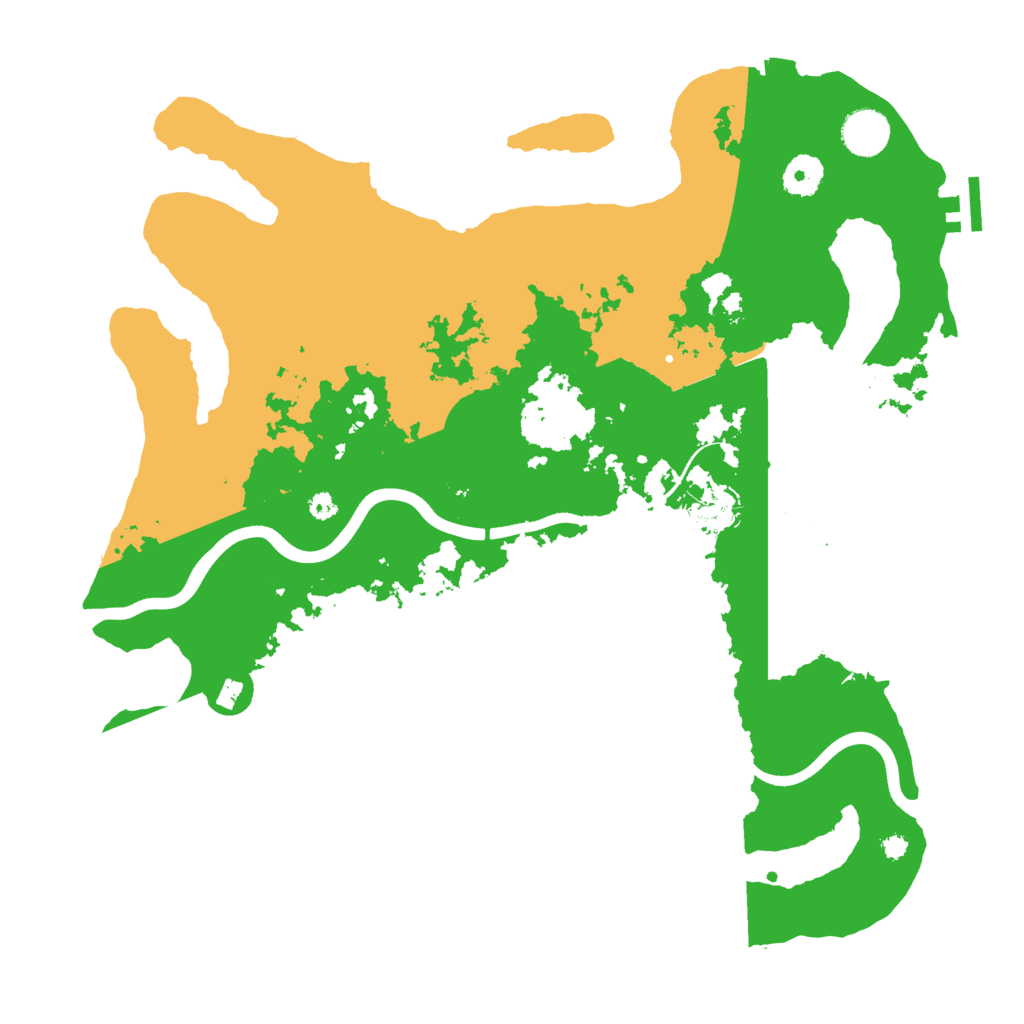 Biome Rust Map: Procedural Map, Size: 3800, Seed: 288828147