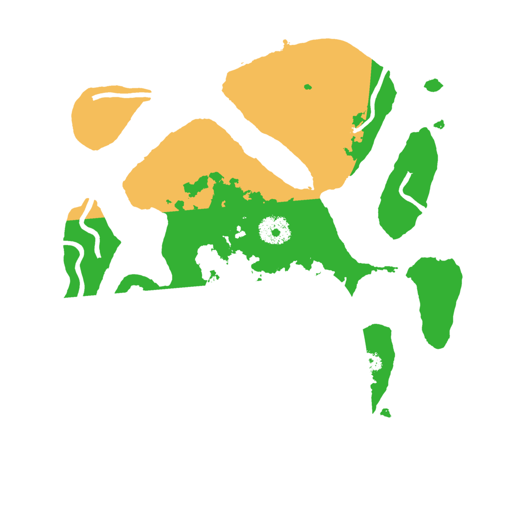 Biome Rust Map: Procedural Map, Size: 2550, Seed: 3161091