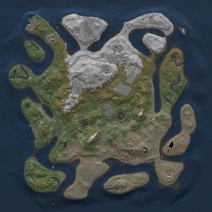 Thumbnail Rust Map: Procedural Map, Size: 4000, Seed: 88, 18 Monuments