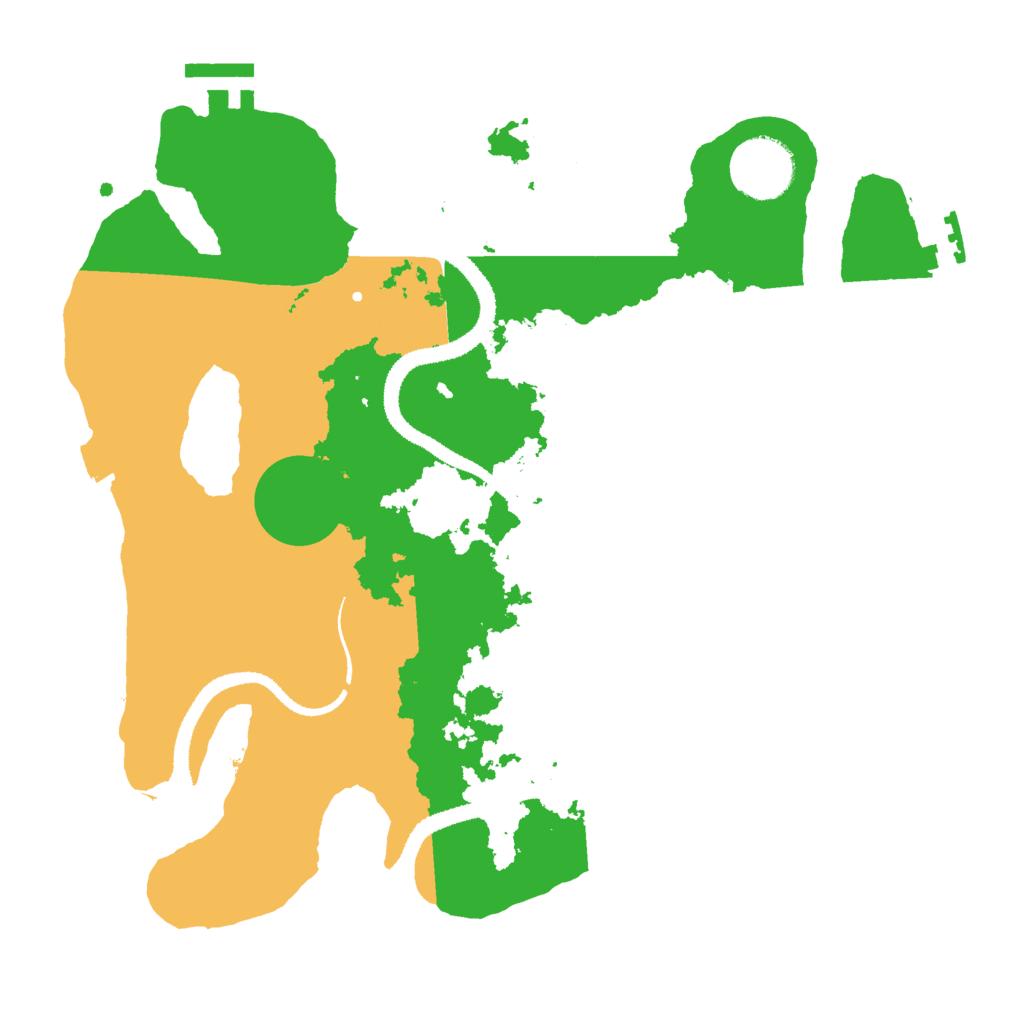 Biome Rust Map: Procedural Map, Size: 3000, Seed: 499797131