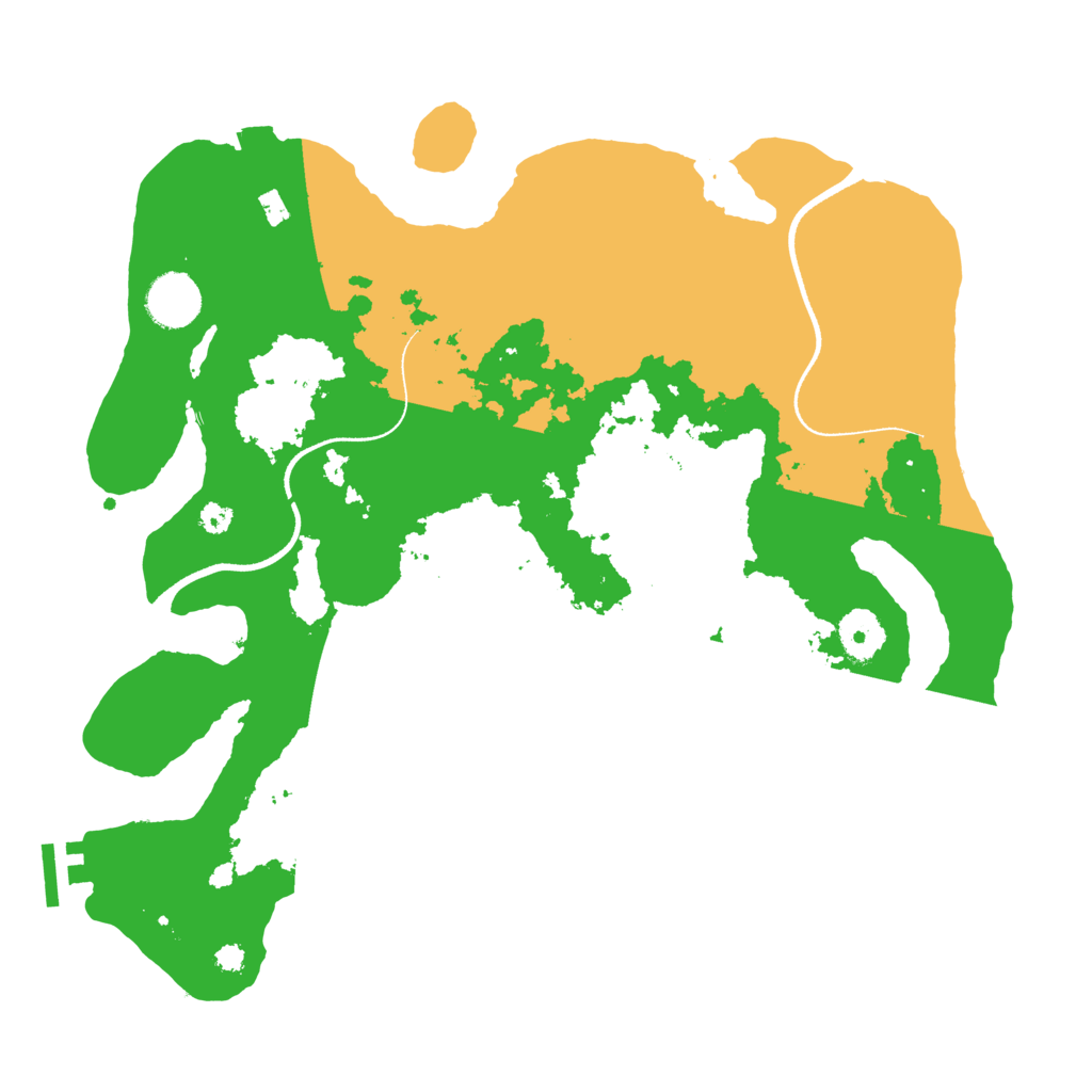 Biome Rust Map: Procedural Map, Size: 3500, Seed: 7561954