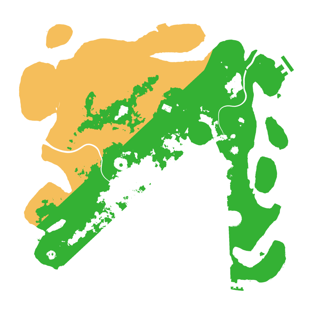 Biome Rust Map: Procedural Map, Size: 3550, Seed: 492356