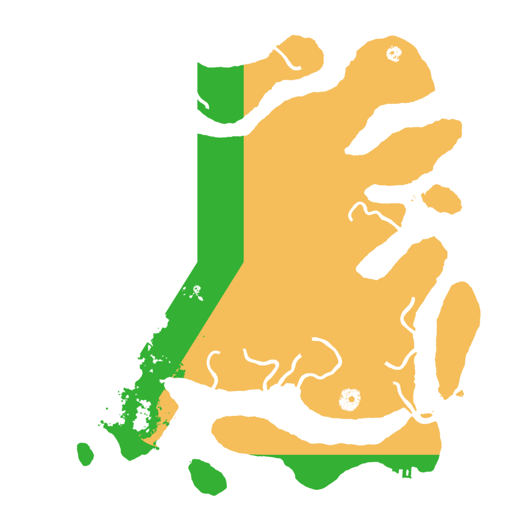 Biome Rust Map: Procedural Map, Size: 3550, Seed: 495646