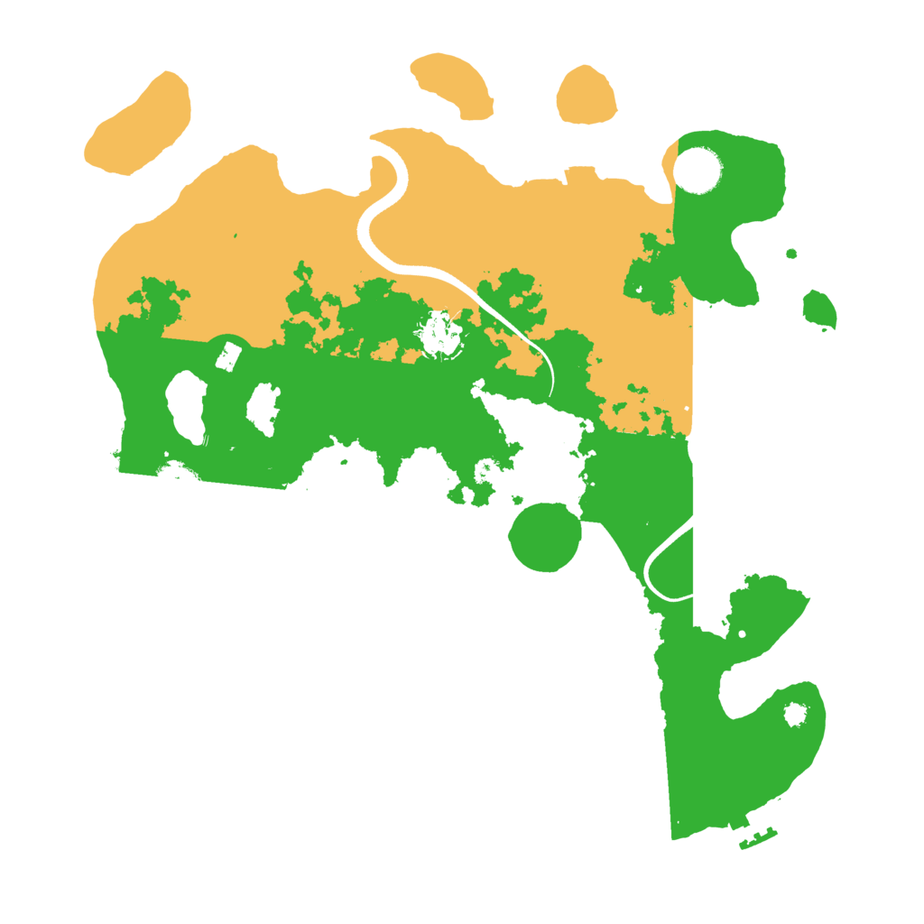 Biome Rust Map: Procedural Map, Size: 3550, Seed: 964671