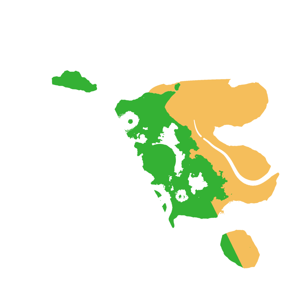Biome Rust Map: Procedural Map, Size: 2500, Seed: 33677954