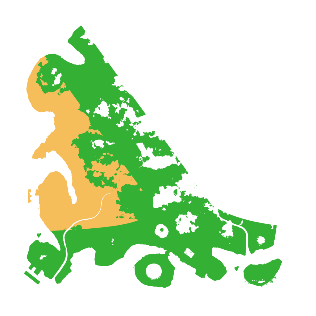 Biome Rust Map: Procedural Map, Size: 3550, Seed: 790687