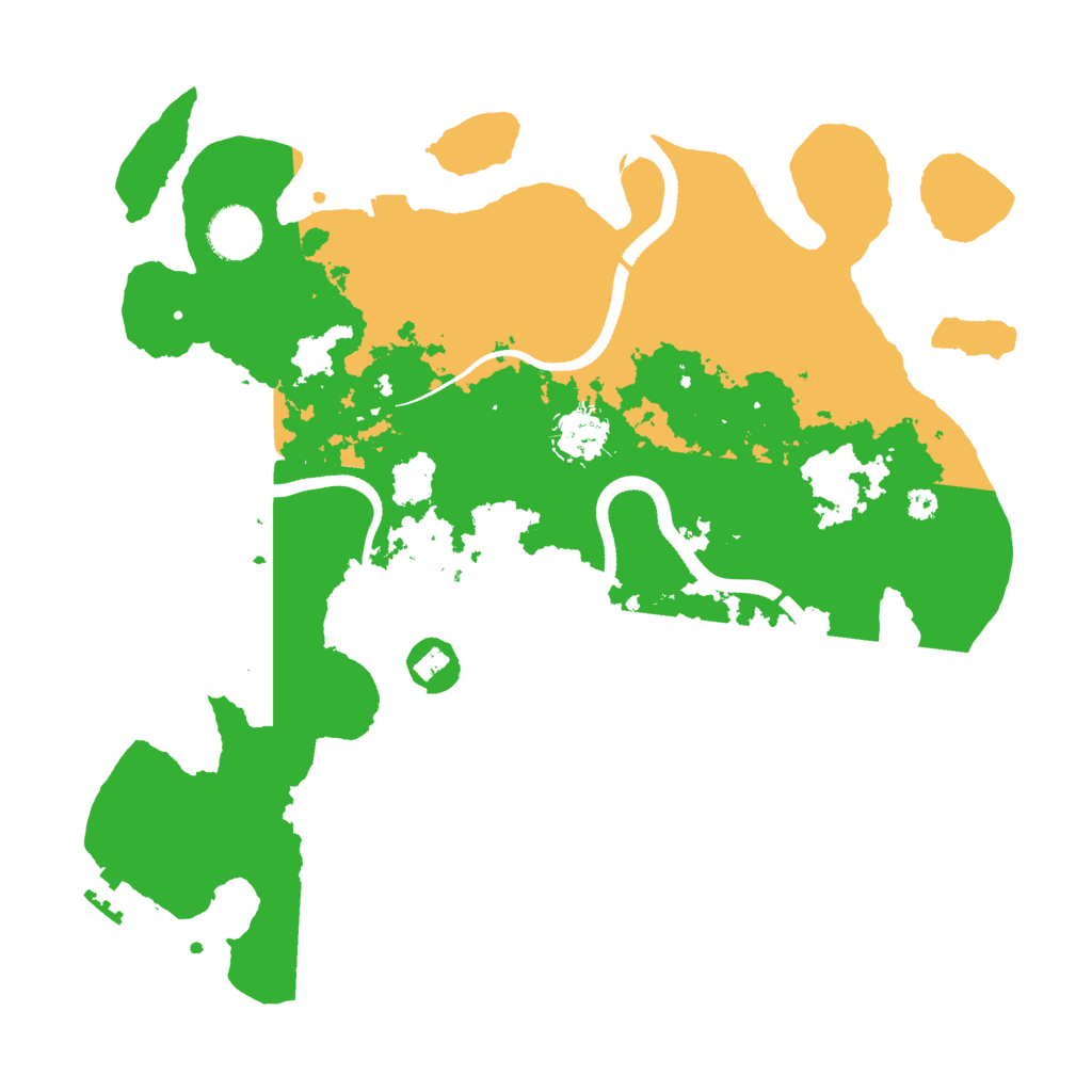 Biome Rust Map: Procedural Map, Size: 3550, Seed: 594573