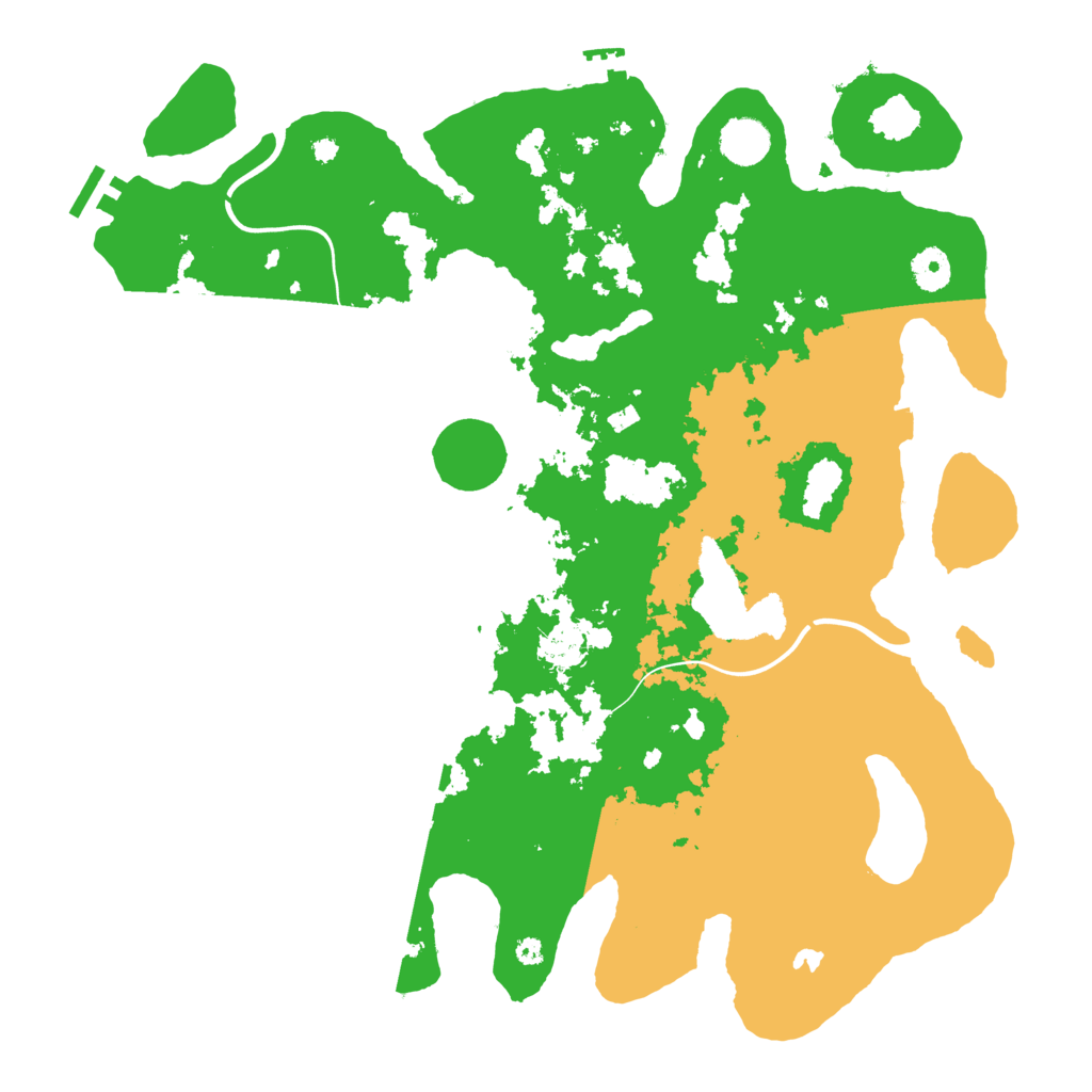 Biome Rust Map: Procedural Map, Size: 4000, Seed: 100255