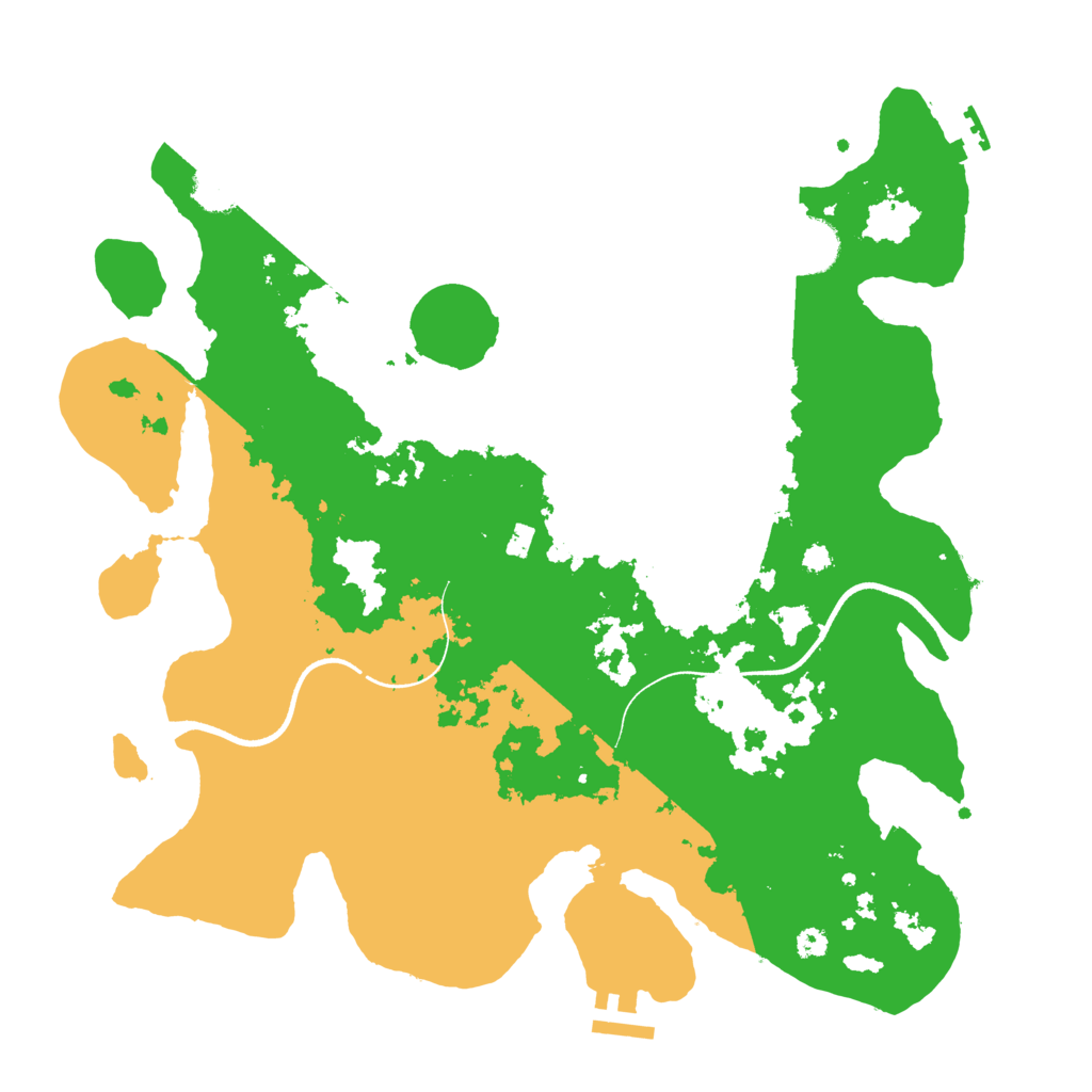 Biome Rust Map: Procedural Map, Size: 3550, Seed: 827608