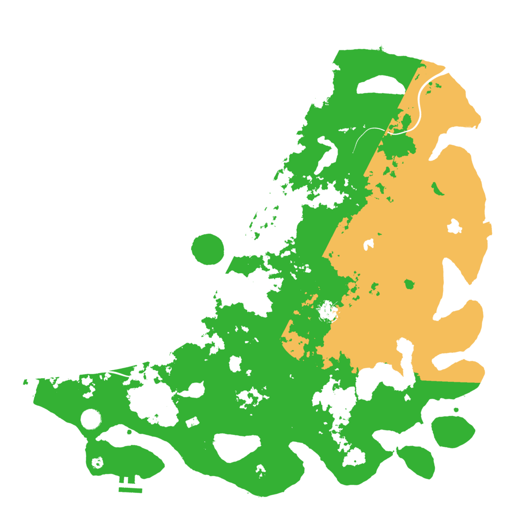 Biome Rust Map: Procedural Map, Size: 4500, Seed: 42