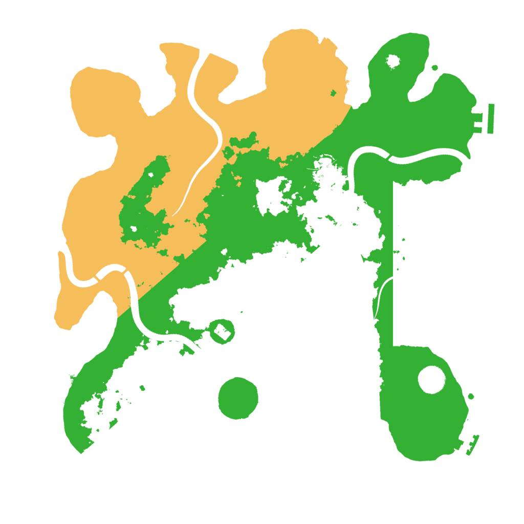 Biome Rust Map: Procedural Map, Size: 3550, Seed: 34563