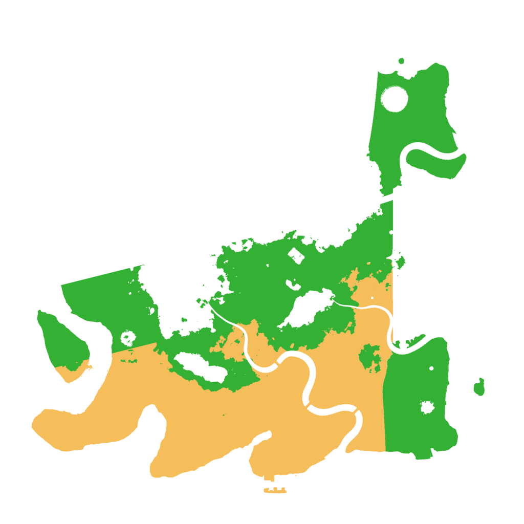 Biome Rust Map: Procedural Map, Size: 3550, Seed: 639344