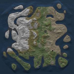 Thumbnail Rust Map: Procedural Map, Size: 4500, Seed: 72, 18 Monuments