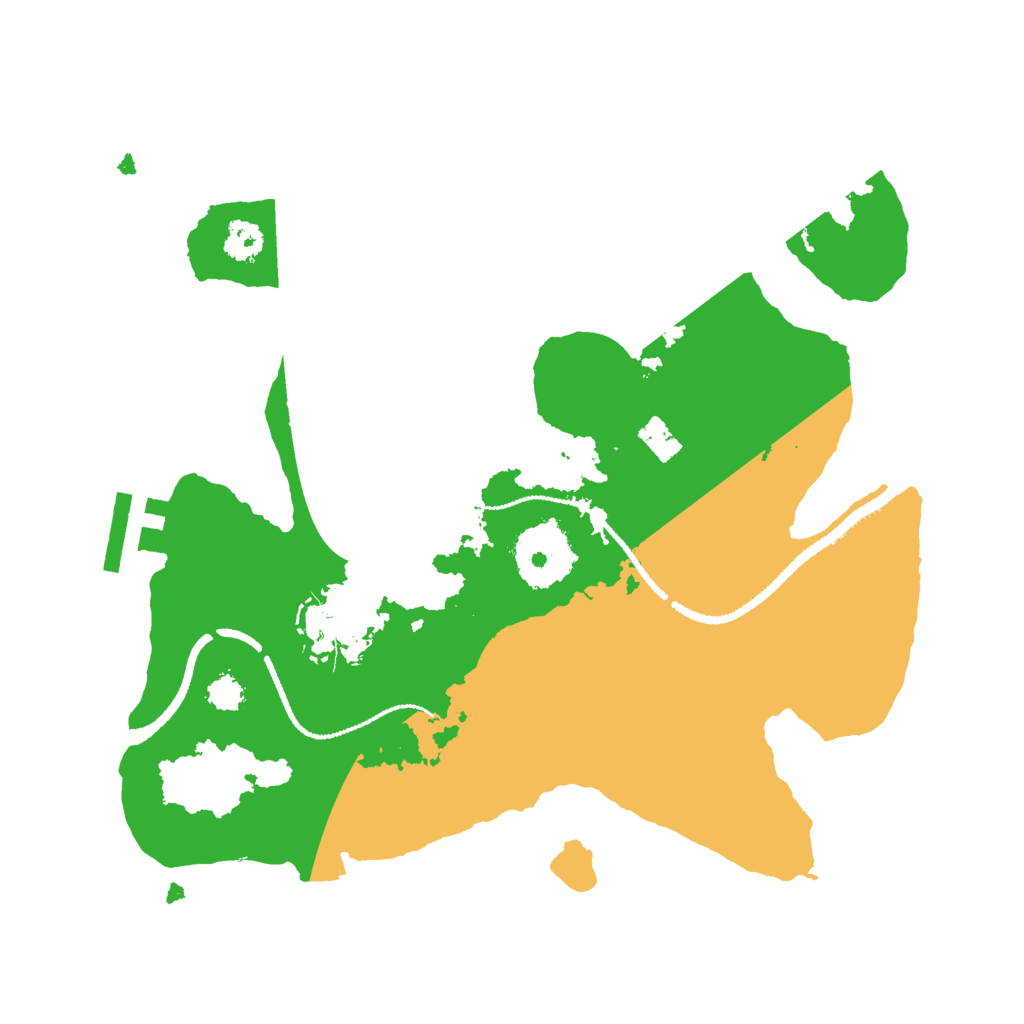 Biome Rust Map: Procedural Map, Size: 2600, Seed: 4235642
