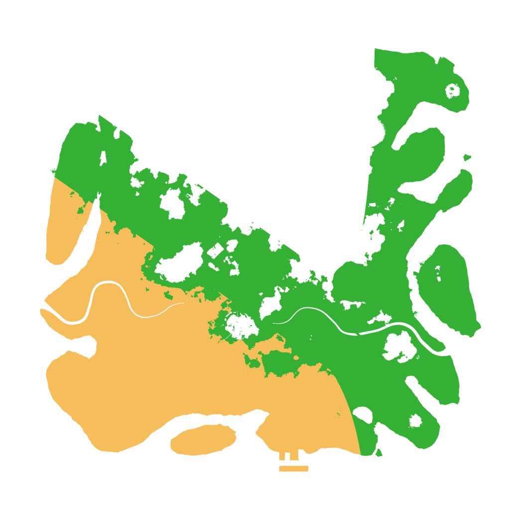 Biome Rust Map: Procedural Map, Size: 3550, Seed: 430472