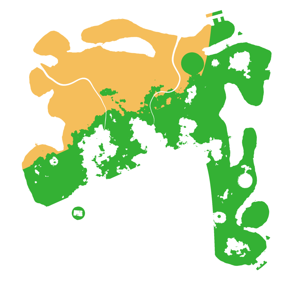 Biome Rust Map: Procedural Map, Size: 3550, Seed: 727242