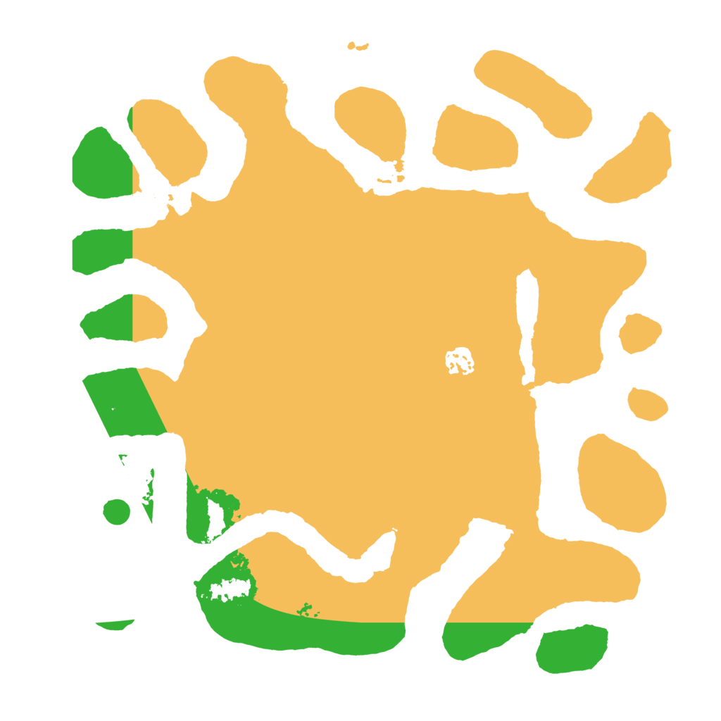 Biome Rust Map: Barren, Size: 3700, Seed: 123456