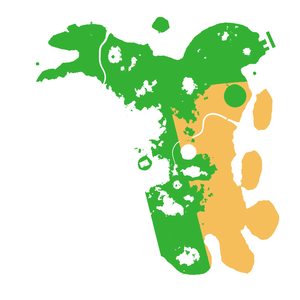 Biome Rust Map: Procedural Map, Size: 3550, Seed: 729558